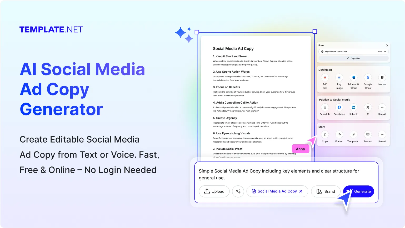 Free AI Social Media Ad Copy Generator, Free Social Media Ad Copy Maker Online
